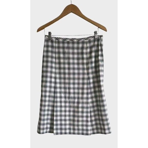 J.CREW Dresses & Skirts - J.Crew Skirt Women's 6 Plaid Pleated Italian City Wool Blend Midi Side Zip